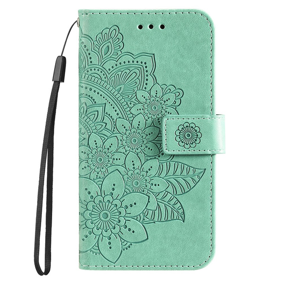 Flip case for Xiaomi Redmi Note 12 4G, Mandala Flower, green