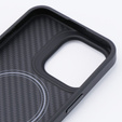 Case for iPhone 15 Pro Max, Aramid Fiber Cover, black