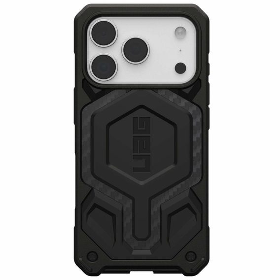 Urban Armor Gear case for iPhone 17 Pro Max, Monarch Pro Kevlar MagSafe, Carbon Fiber