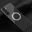 Case for Samsung Galaxy S22, Magsafe Slim Carbon, black / grey