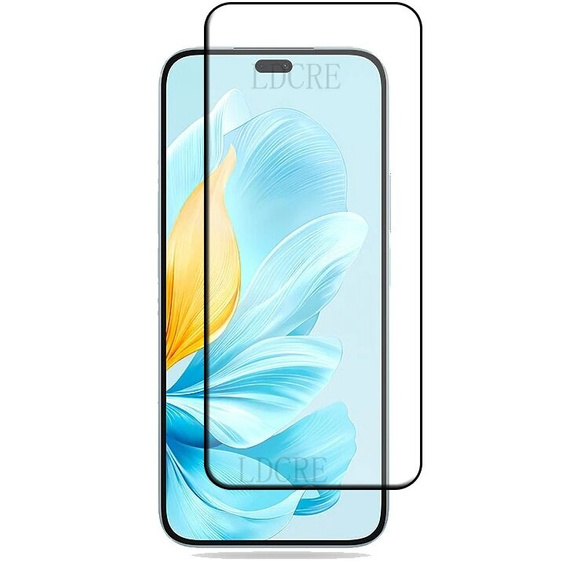 3D Tempered Glass for Honor 200 lite, black frame