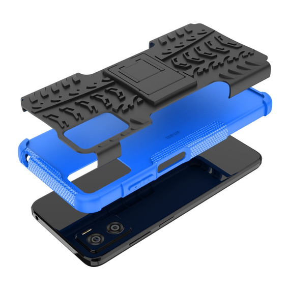 Case for Motorola Moto E22 / E22i, Tire Armor, black / blue