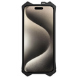 Armored case for iPhone 15 Pro Max, Aluminum Alloy, black