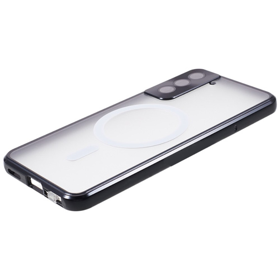 Magnetic Dual Glass MagSafe case for Samsung Galaxy S21, black