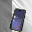Love Mei Case for iPhone 15 Pro Max, armored with glass, green