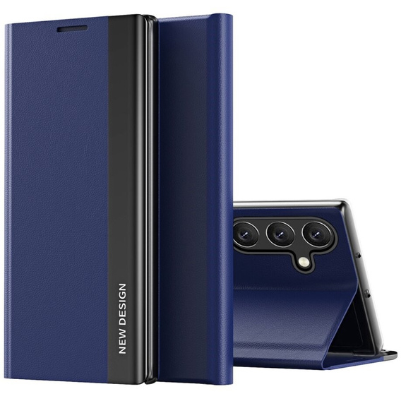Flip case for Samsung Galaxy A35 5G, Side Magnetic, dark blue
