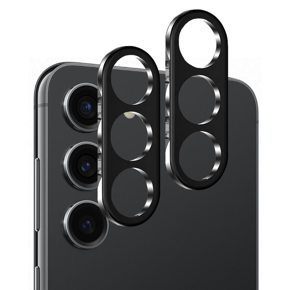 2x ERBORD tempered glass for camera to Samsung Galaxy S23 FE, black