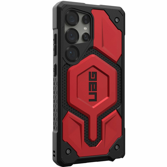 Urban Armor Gear case for Samsung Galaxy S25 Ultra, Monarch Pro MagSafe, red