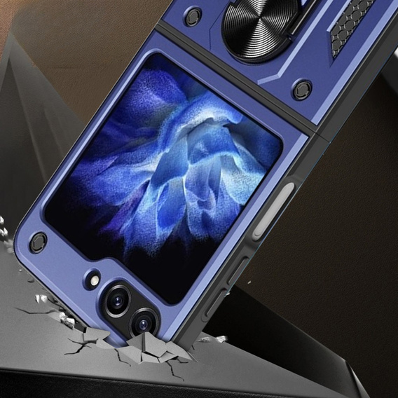 Armor Case for Samsung Galaxy Z Flip5 5G, Nox Case Ring, blue