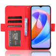 Flip case for Honor Magic 6 Lite 5G, Card Slot, red