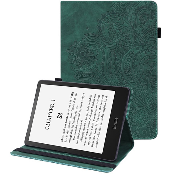 Flap case for Amazon Kindle Paperwhite 5 (2021), flower, blue