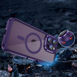 Case for iPhone 15 Pro, ERBORD Impact Guard, MagSafe, dark purple