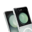 Case for Samsung Galaxy Z Flip7 FE / Z Flip6, Fusion Hybrid, for MagSafe, transparent