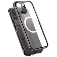 Magnetic Dual Glass MagSafe case for iPhone 14 Plus, black