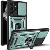 Case for Samsung Galaxy S23 Ultra, CamShield Slide, green