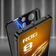 Case for ASUS ROG Phone 8 Pro, Frame Case, black