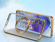 Case for Samsung Galaxy A55 5G, Electro MagSafe, gold + Screen Glass