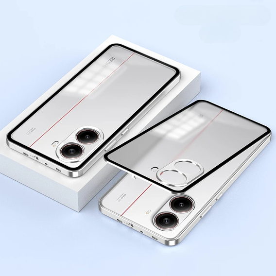 1 x Case for Xiaomi Poco X7 Pro 5G, Frame Case, silver