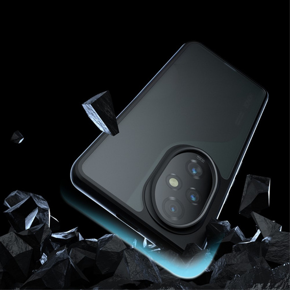 Case for Honor 200 Pro 5G, Fusion Hybrid, transparent / black