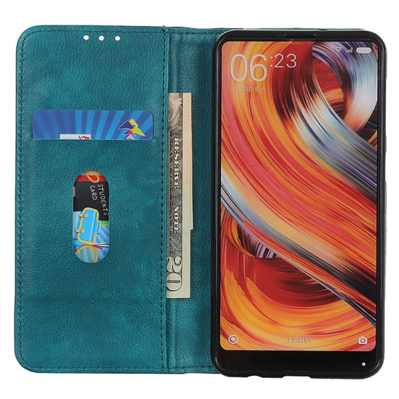 Flip case for OnePlus Nord CE4 Lite, Split Leather, green