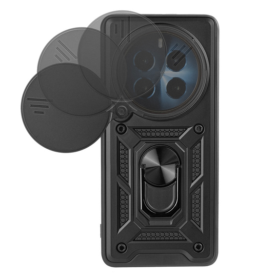 Case for Realme 12 Pro 5G / 12 Pro+ 5G, CamShield Slide, black