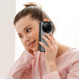 Case for Xiaomi Redmi A3, Fusion Hybrid, with camera protection, transparent / black
