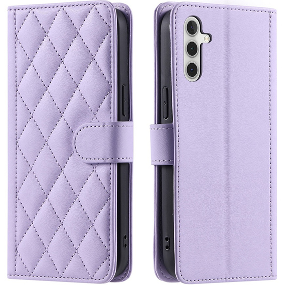 Flip case for Samsung Galaxy A16, Rhombus Crossbody Leather, purple