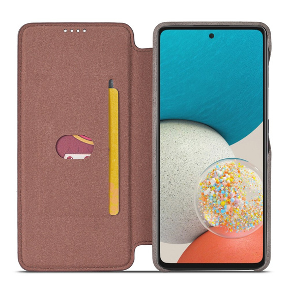 Flip case for Samsung Galaxy A53 5G, LC.IMEEKE, coffee