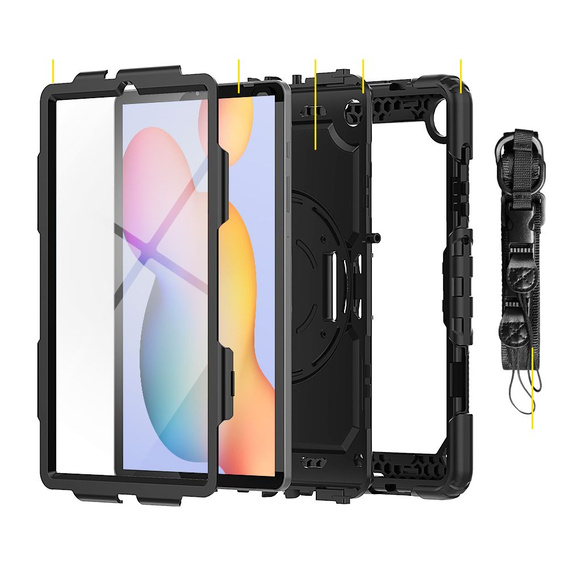 Armored Case for Samsung Galaxy Tab S6 Lite 2020 P610/P615 / S6 Lite 2022 10.4, protective 360 with stylus slot, blue