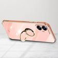 Case for Realme C55, Electro Ring, pink rose gold