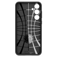 Spigen case for Samsung Galaxy A55 5G, Liquid Air, black + 9H Tempered Glass