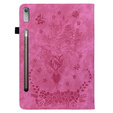 Flap case for Lenovo Tab P12, flower, pink