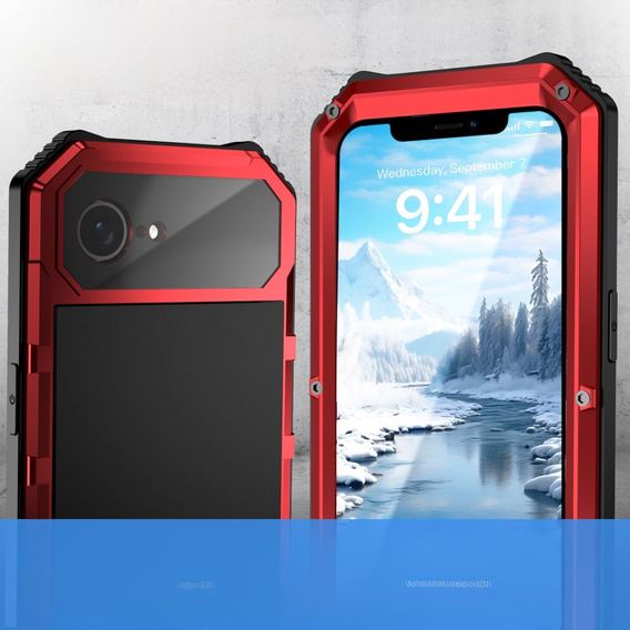 Armored case for iPhone 16E, R-JUST, red