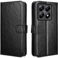 Flip case for Xiaomi 14T Pro, Crazy Horse Wallet, black