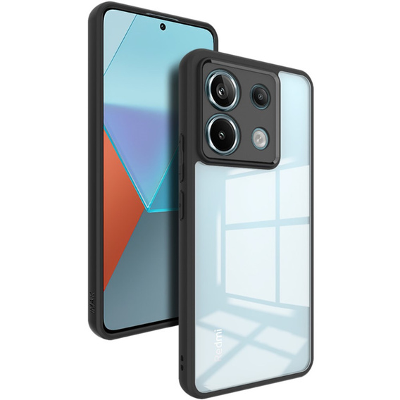 IMAK Case for Xiaomi Redmi Note 13 Pro 5G, UX-9A Series, transparent / black