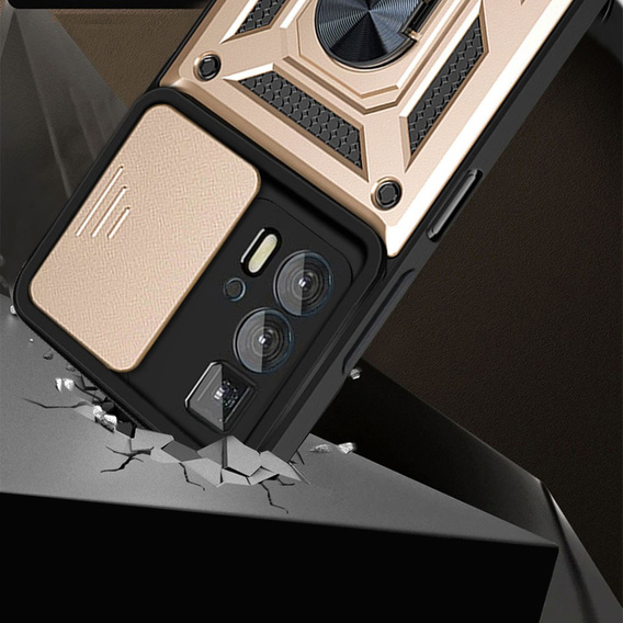 Case for Motorola Edge 20 Pro, CamShield Slide, gold