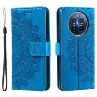 Flip case for Realme 12 Pro 5G / 12 Pro+ 5G, Mandala, blue