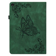 Case for Lenovo Tab M10 Plus 10.6 Gen 3 TB-125F TB-128F, Butterfly, green