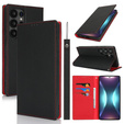 Flip case for Samsung Galaxy S25 Ultra, Litchi Skin Grain, black