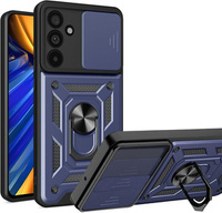 Case for Samsung Galaxy M55 5G, CamShield Slide, blue