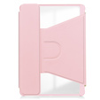 Keyboard case for iPad Pro 11" 2024 (5 gen.), Rotary 360° Leather, pink