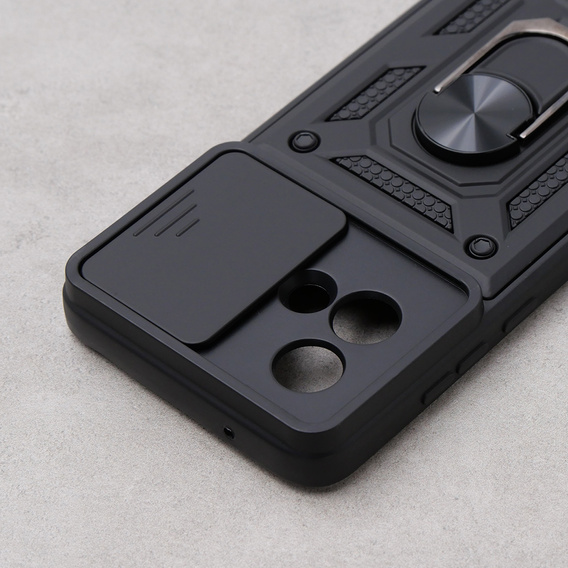 Case for Motorola Moto G84 5G, CamShield Slide, black