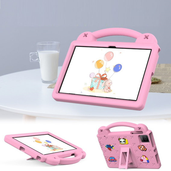Children's case for T Tablet 5G, Cute Patterns, with stand, pink