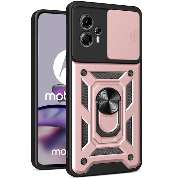 Case for Motorola Moto G13 / G23, CamShield Slide, pink rose gold