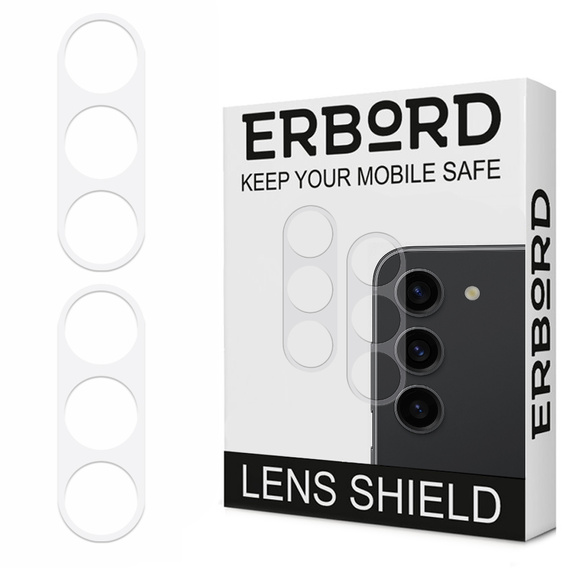 2x ERBORD tempered glass for camera to Samsung Galaxy S23 Plus