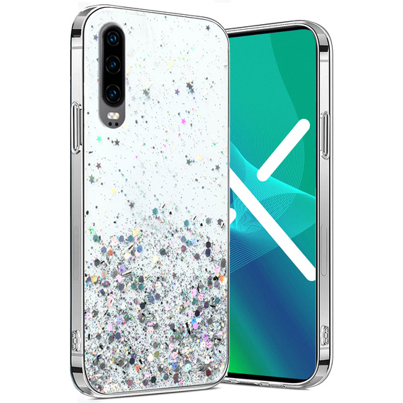 Case for Huawei P30, Glittery, transparent