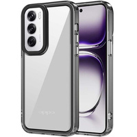 Case for Oppo Reno 12, Fusion Hybrid, transparent / black