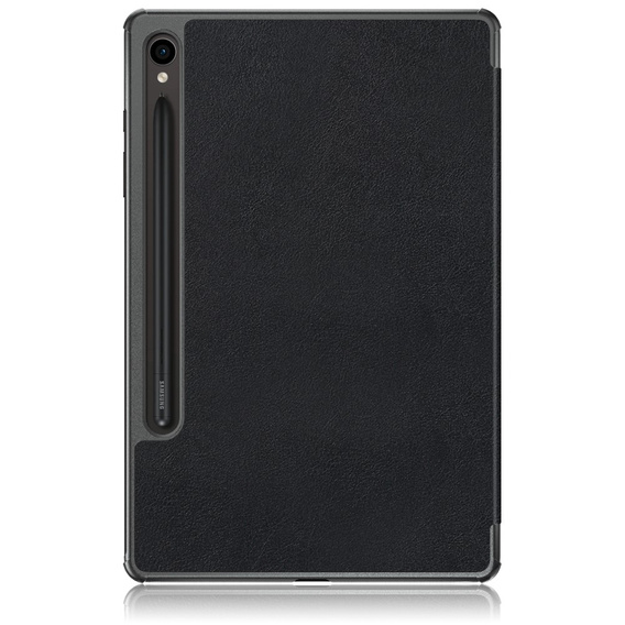 Case for Samsung Galaxy Tab S9, Smartcase with stylus space, black