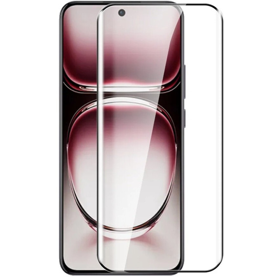 3D Tempered Glass for Oppo Reno 12, black frame