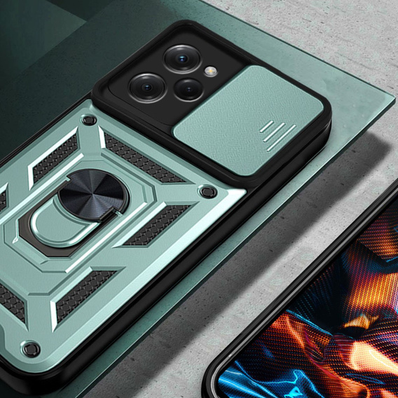 Case for Xiaomi Poco X5 Pro 5G, CamShield Slide, green